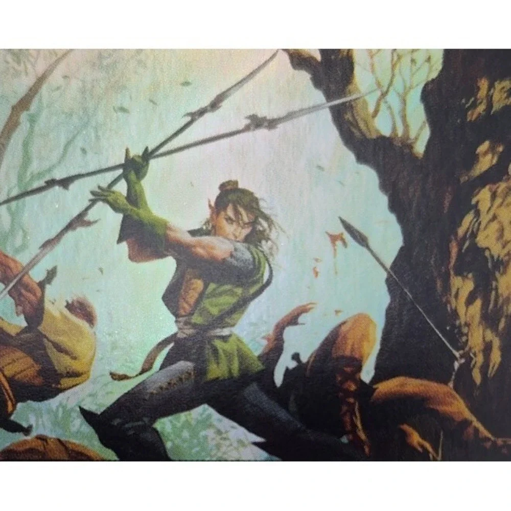 MTG‎ FOIL Elvish Warrior 9th Edition 240 BK Edge Christopher Moeller BG.1WA1902